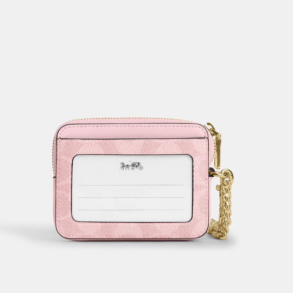 Zip Card Case In Signature Canvas